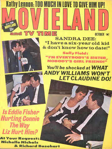 MOVIELAND/MOVIELAND AND TV TIME magazine side cover October 1967