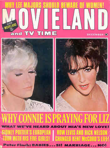 MOVIELAND/MOVIELAND AND TV TIME magazine side cover December 1968