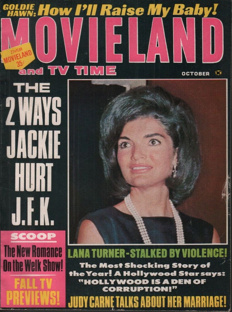 MOVIELAND/MOVIELAND AND TV TIME magazine side cover October 1969