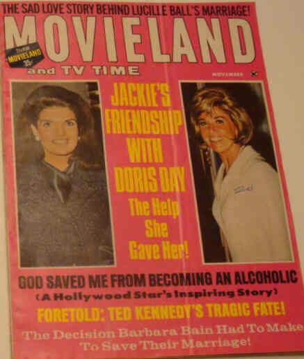MOVIELAND/MOVIELAND AND TV TIME magazine side cover November 1969