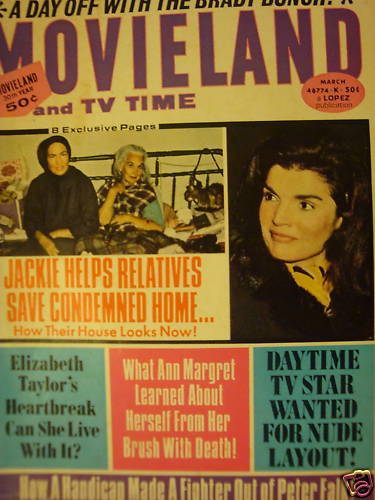 MOVIELAND/MOVIELAND AND TV TIME magazine side cover March 1973