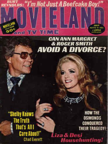 MOVIELAND/MOVIELAND AND TV TIME magazine side cover July 1973