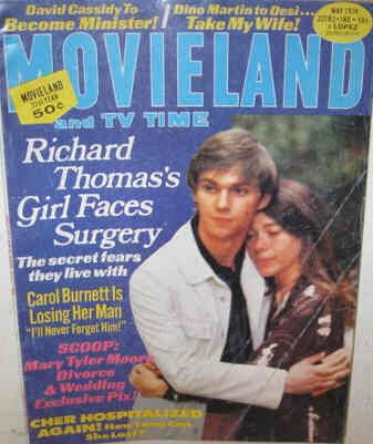 MOVIELAND/MOVIELAND AND TV TIME magazine side cover May 1974