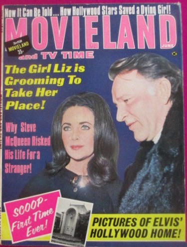 MOVIELAND/MOVIELAND AND TV TIME magazine side cover  June 1969