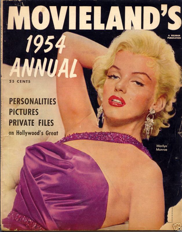 MOVIELAND/MOVIELAND AND TV TIME magazine side cover  Annual  1954