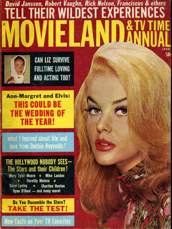 MOVIELAND/MOVIELAND AND TV TIME magazine side cover  Annual  1965