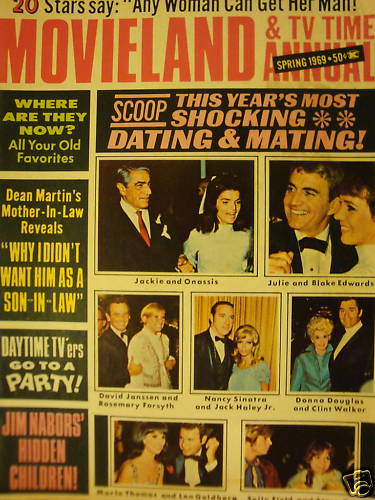MOVIELAND/MOVIELAND AND TV TIME magazine side cover Spring 1969