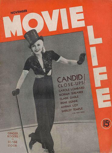 MOVIE LIFE magazine side cover November 1937