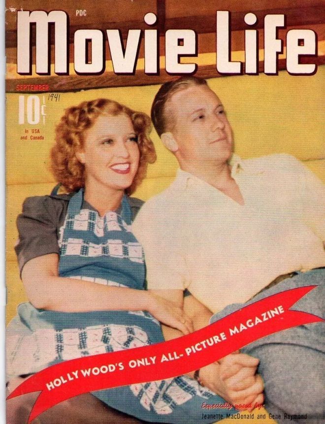 MOVIE LIFE magazine side cover September 1941