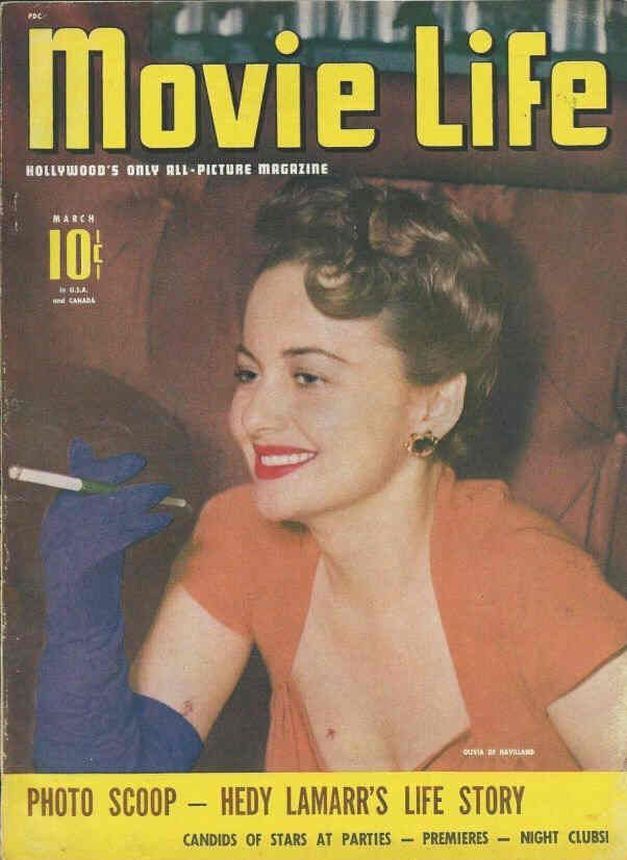 MOVIE LIFE magazine side cover March 1942