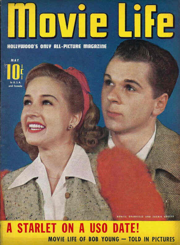 MOVIE LIFE magazine side cover May 1942