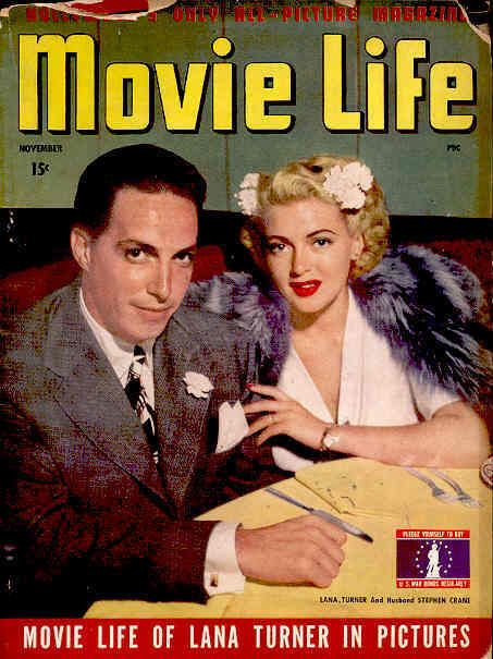 MOVIE LIFE magazine side cover November 1942