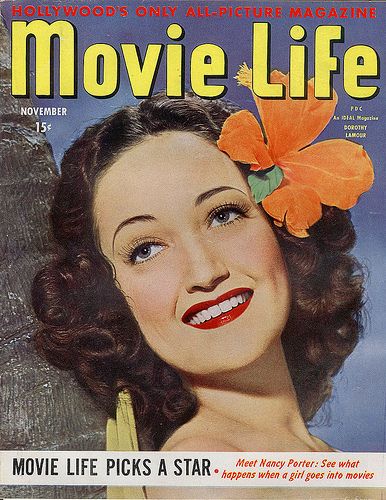 MOVIE LIFE magazine side cover November 1944