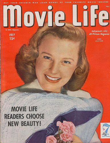MOVIE LIFE magazine side cover July 1945