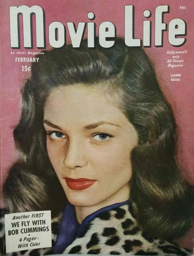 MOVIE LIFE magazine side cover February 1946