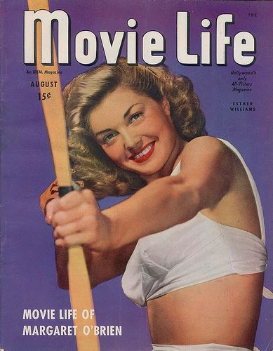 MOVIE LIFE magazine side cover August 1946