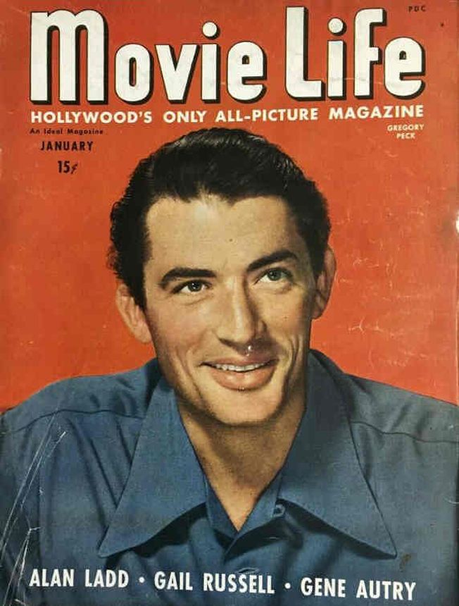 MOVIE LIFE magazine side cover January 1947