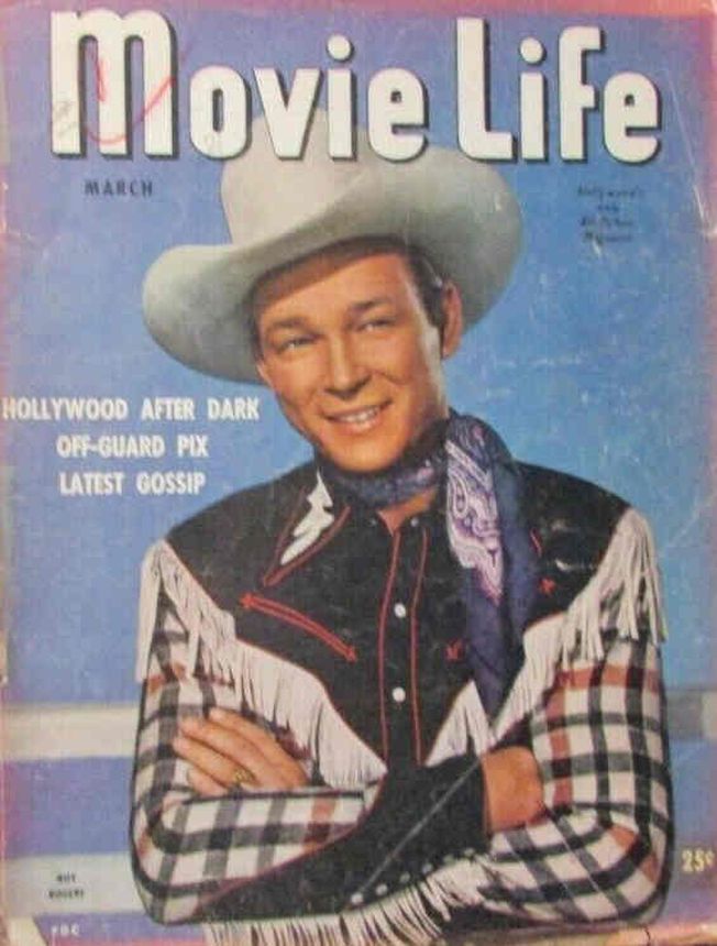 MOVIE LIFE magazine side cover March 1947