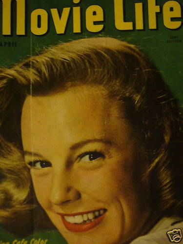 MOVIE LIFE magazine side cover April 1947