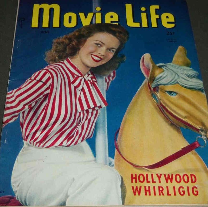 MOVIE LIFE magazine side cover June 1947