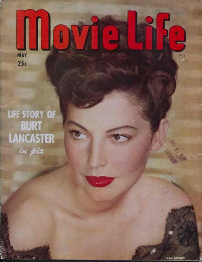 MOVIE LIFE magazine side cover May 1948