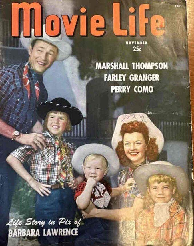 MOVIE LIFE magazine side cover November 1948