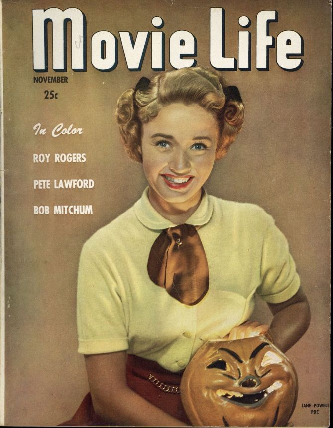 MOVIE LIFE magazine side cover November 1949