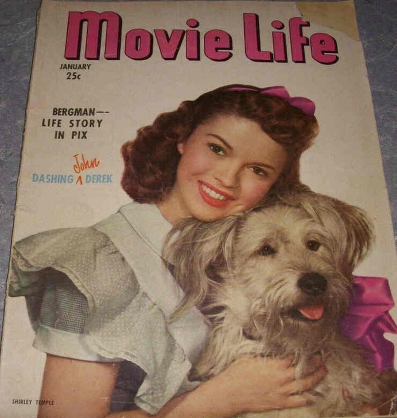 MOVIE LIFE magazine side cover January 1950