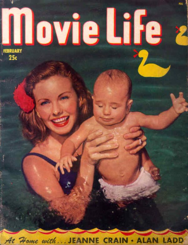MOVIE LIFE magazine side cover February 1950