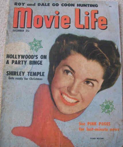 MOVIE LIFE magazine side cover December 1950