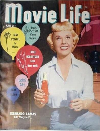 MOVIE LIFE magazine side cover June 1952