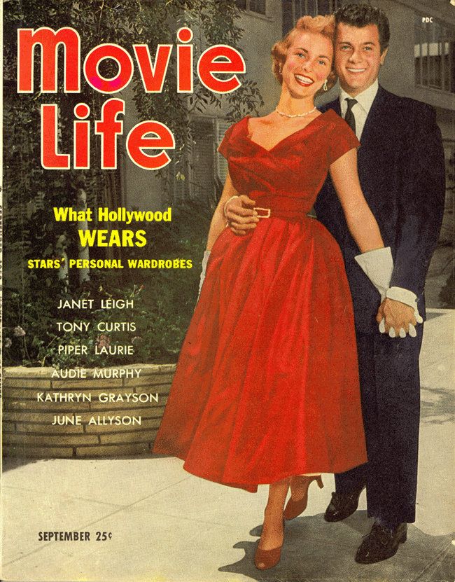MOVIE LIFE magazine side cover September 1952