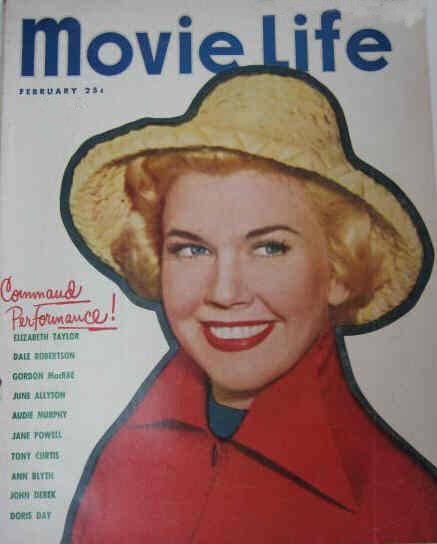 MOVIE LIFE magazine side cover February 1953