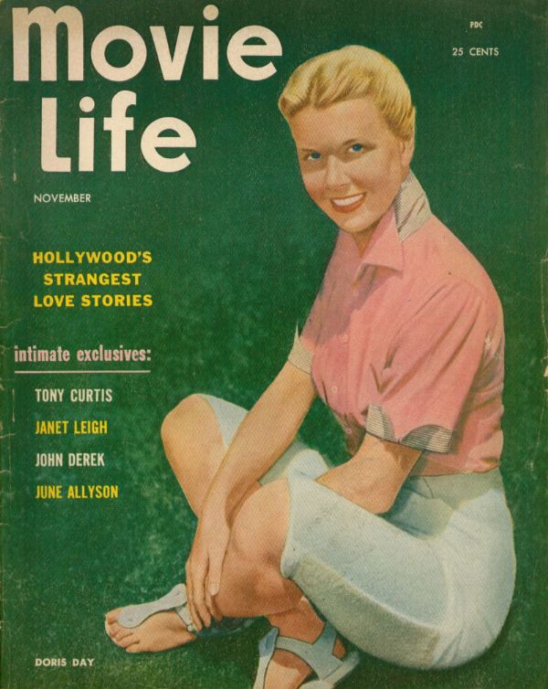 MOVIE LIFE magazine side cover November 1953