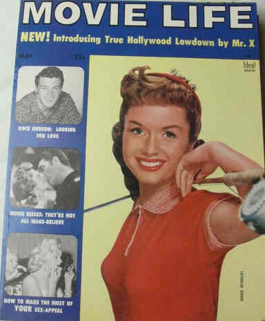 MOVIE LIFE magazine side cover May 1955