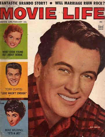 MOVIE LIFE magazine side cover February 1956