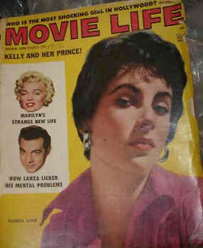 MOVIE LIFE magazine side cover March 1956