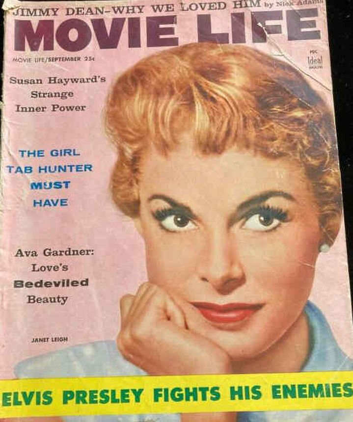 MOVIE LIFE magazine side cover September 1956