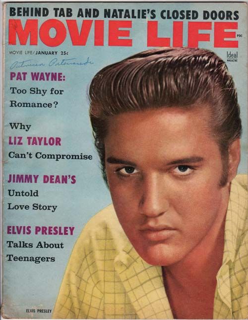 MOVIE LIFE magazine side cover January 1957