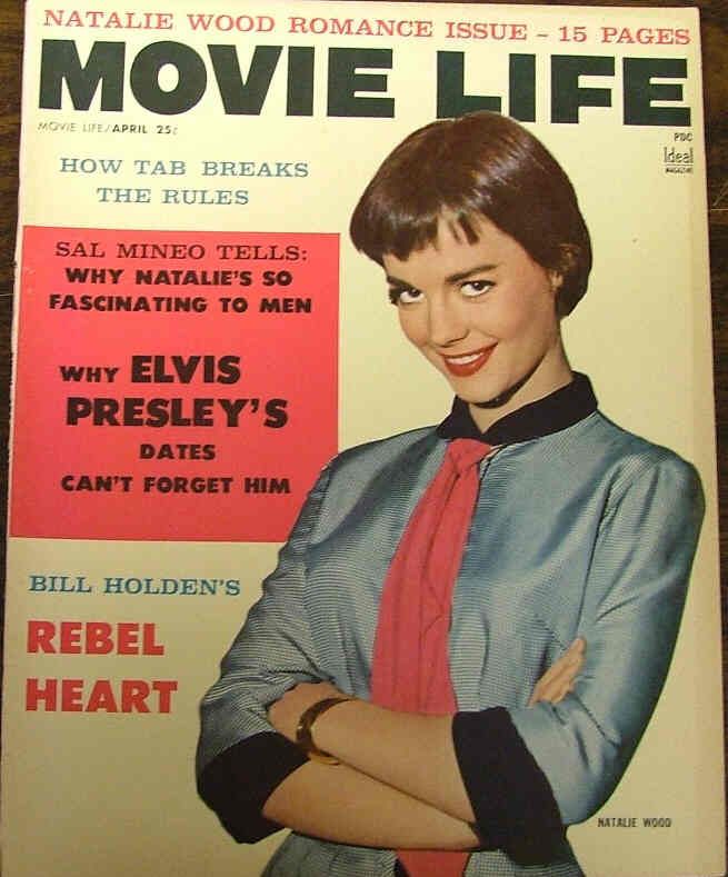 MOVIE LIFE magazine side cover April 1957