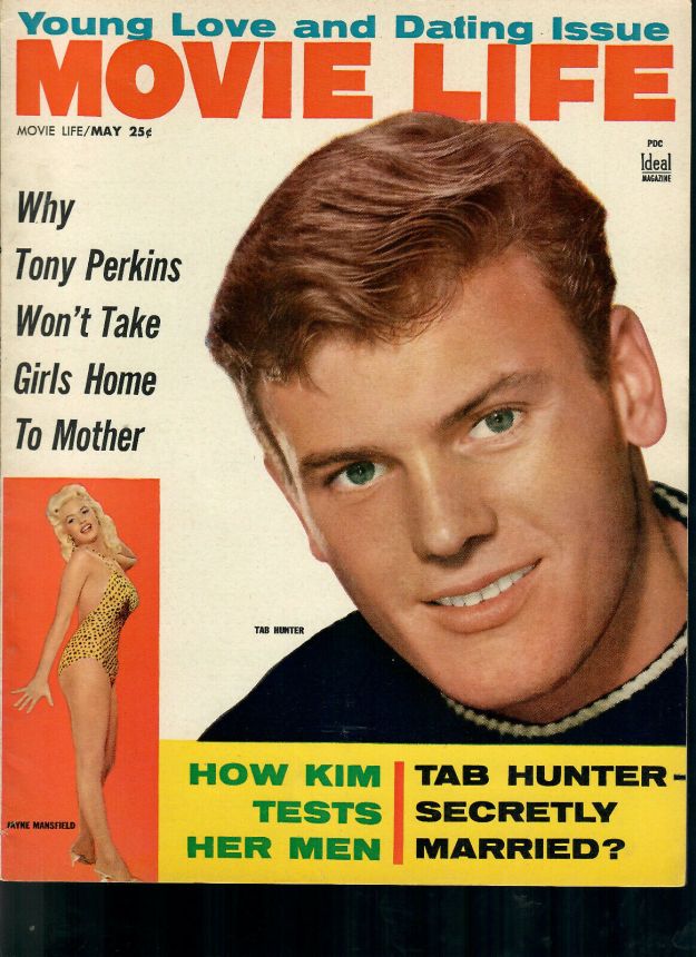 MOVIE LIFE magazine side cover May 1957