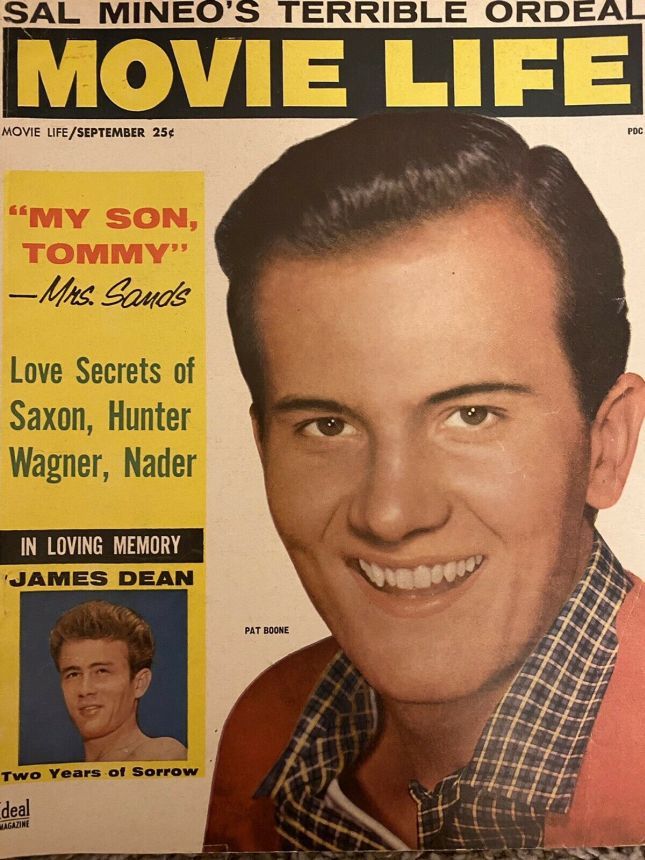 MOVIE LIFE magazine side cover September 1957