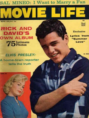 MOVIE LIFE magazine side cover May 1958