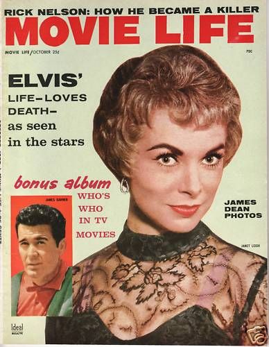 MOVIE LIFE magazine side cover October 1958