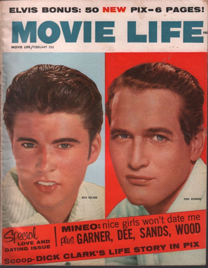 MOVIE LIFE magazine side cover February 1959