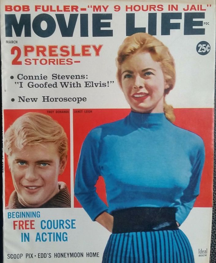 MOVIE LIFE magazine side cover March 1960