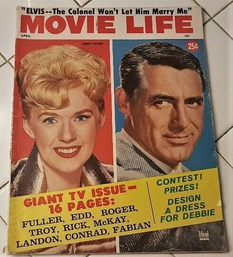 MOVIE LIFE magazine side cover April 1960