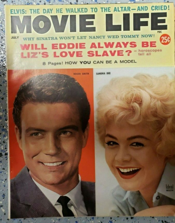 MOVIE LIFE magazine side cover July 1960