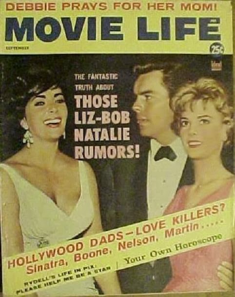 MOVIE LIFE magazine side cover September 1960