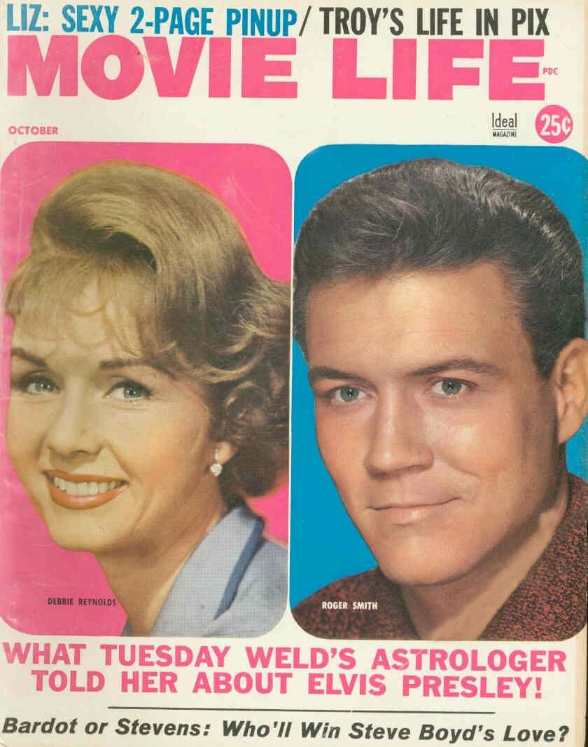 MOVIE LIFE magazine side cover October 1960